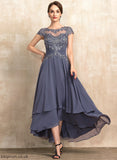 Chiffon Asymmetrical Beading With Mother of the Bride Dresses Lace Bride the of Scoop A-Line Neck Karsyn Dress Mother