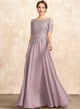 A-Line Neck Lace Dress of Chiffon Camilla Scoop Mother of the Bride Dresses Mother Floor-Length the Bride