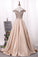 New Arrival Off The Shoulder Satin A Line Prom Dresses Beaded