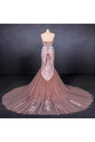 Gorgeous Sweetheart Mermaid Tulle Prom Dress, Long Evening