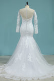 Mermaid New Arrival Scoop Wedding Dresses Tulle With