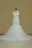 New Arrival Wedding Dresses Mermaid Spaghetti Sraps Tulle With