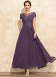 Ankle-Length Cherish Sequins Scoop Dress With A-Line Lace Mother Bride Chiffon the of Mother of the Bride Dresses Neck