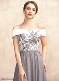 Off-the-Shoulder Dress Mother of the Bride Dresses Chiffon the Lace Mother Carolina of Tea-Length A-Line Bride