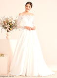 Train With Wedding Court Wedding Dresses Janae Lace Dress Off-the-Shoulder Ball-Gown/Princess