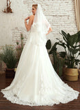 Train Wedding Dresses Court A-Line Dress Lace With Scarlet Wedding Sweetheart