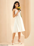 Dress Knee-Length Wedding Dresses Jaylen Wedding V-neck Chiffon Lace With Sequins A-Line