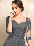 Bride Sweetheart A-Line Talia Mother Sequins the With Dress Chiffon of Beading Lace Mother of the Bride Dresses Asymmetrical