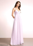 Neckline Silhouette Embellishment Ruffle Fabric V-neck A-Line Floor-Length Length Marina Bridesmaid Dresses