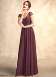 Mother A-Line Dress Sequins Julianna V-neck Floor-Length Beading Mother of the Bride Dresses of Bride Chiffon the With