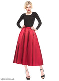 Satin Cocktail Dresses A-Line/Princess Cocktail Tea-Length Salome Skirt