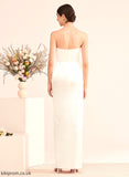 Sheath/Column Split Wedding Sweetheart With Front Dress Wedding Dresses Floor-Length Ruffle Lillianna