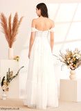 Wedding With Floor-Length Alula Off-the-Shoulder Beading Dress Sequins Wedding Dresses A-Line