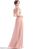 Neckline Sequins Silhouette ScoopNeck A-Line SplitFront Floor-Length Fabric Embellishment Length Sarai Floor Length Bridesmaid Dresses