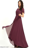 Neckline Length Embellishment Fabric A-Line Ruffle ScoopNeck Asymmetrical Silhouette Celia Bridesmaid Dresses