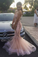 Tulle Prom Dresses Mermaid Sweetheart With Applique