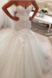 Sweetheart Wedding Dresses Tulle Mermaid/Trumpet With