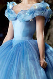 Off The Shoulder Ball Gown Tulle Quinceanera Dresses Sweep