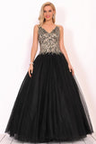 New Arrival Quinceanera Dresses V Neck Tulle With