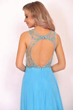Sexy Open Back Prom Dresses A Line