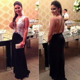 Lace Charming Sexy Real Made Prom Dresses Long Evening Dresses Prom Dresses On Sale