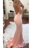 New Arrival Halter Open Back Satin With Slit Mermaid Evening