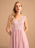 Neckline Silhouette Embellishment A-Line Fabric Length Floor-Length V-neck SplitFront Pockets Caroline Bridesmaid Dresses