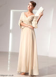 Bride Dress Empire With Mother of Ruffle Chiffon V-neck Alejandra Floor-Length the Beading Mother of the Bride Dresses
