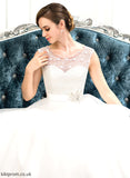 Satin With Lace Wedding Dresses Sequins Beading Emely Wedding Ball-Gown/Princess Dress Organza Sweep Train