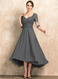 Bride Sweetheart A-Line Talia Mother Sequins the With Dress Chiffon of Beading Lace Mother of the Bride Dresses Asymmetrical