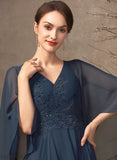 Mother Lace the Ainsley V-neck Chiffon Beading A-Line Sequins Bride Mother of the Bride Dresses of With Floor-Length Dress
