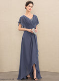 of Chiffon Beading A-Line Braelyn Bride the With Asymmetrical Dress V-neck Sequins Mother of the Bride Dresses Mother