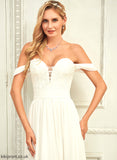 Wedding Dresses Floor-Length Off-the-Shoulder Wedding Lace Mia Chiffon Dress A-Line