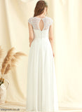 Chiffon Dress Lace A-Line Floor-Length Kara Wedding Dresses Wedding