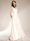 Dress Wedding Floor-Length Wedding Dresses V-neck Natalee Beading With A-Line