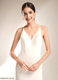 V-neck Wedding Lace Eleanor Sheath/Column Train With Wedding Dresses Court Dress