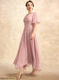 Dress A-Line Lace Mother of the Bride Dresses Taryn the Bride Ankle-Length Cowl Chiffon of Mother Neck