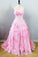 Lovely Wedding Dresses A Line Sweetheart Ball Gown Pink