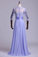 Evening Dresses 3/4 Length Sleeve Bateau Tulle&Chiffon With Applique