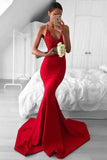 Prom Dresses Mermaid Spaghetti Straps Sain With