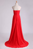 Prom Dresses Sweetheart Fitted And Pleated Bodice A Line Court