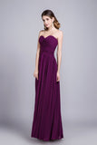 Affordable Bridesmaid Dresses/Prom Dresses A-Line Sweetheart Floor-Length Chiffon