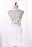 New Arrival Cocktail Dresses Halter Open Back Spandex With