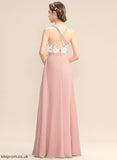 Neckline Silhouette Embellishment Fabric SplitFront Length A-Line Floor-Length V-neck Rhianna Bridesmaid Dresses