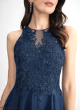 Lace A-Line Beading Dress Neck Georgia Lace Chiffon Knee-Length With Cocktail Cocktail Dresses Scoop