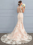 Chapel Lace Dress With V-neck Train Tulle Wedding Sophia Beading Wedding Dresses Trumpet/Mermaid