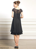 Sequins Mother Dress With Chiffon Areli Scoop Knee-Length Bride Mother of the Bride Dresses the Neck of Beading Empire
