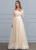 Tulle Wedding Dress A-Line Floor-Length Wedding Dresses Cadence Lace