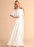 A-Line Front Chiffon With Wedding Zoe Dress Floor-Length Wedding Dresses Split