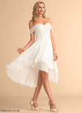 With Wedding Dresses Wedding Sequins Beading Chiffon Dress Asymmetrical Estrella Lace A-Line